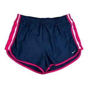 Nike DrFit Track Running Small Womens Shorts Blue Pink Lined Lightweight